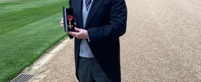 John at Windsor to receive his OBE